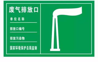 环保标识牌 污水排口贴正方形绿色标牌还是黄色三角形标牌